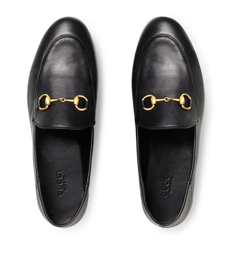 gucci snake brixton|Black Leather Foldable Slim Horsebit Loafer.